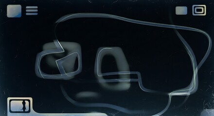 An abstract display of futuristic interface with elegant, minimalist style