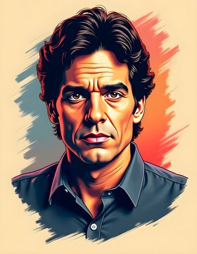 portrait of a handsome young man
