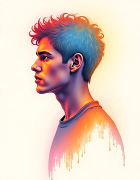 portrait of a handsome young man