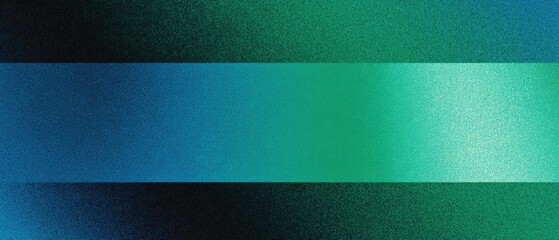 An abstract background features a horizontal gradient from blue to green with subtle noise and dark top and bottom edges emphasizing center.