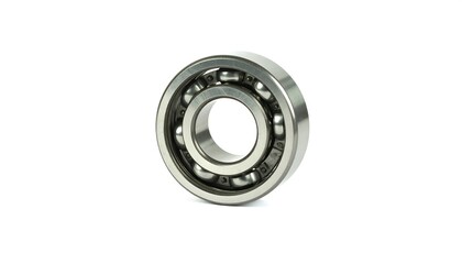 Metal bearing on white background