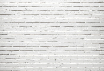 clean white painted brick wall background