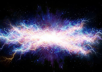 Fototapeta premium thunder electric background