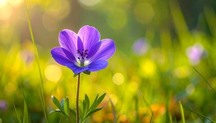 Radiant Blossom in a Sunny Meadow