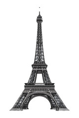 Eiffel Tower A Monochrome Masterpiece high quality realistic image.