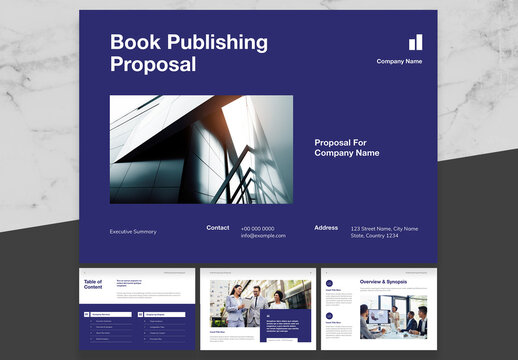 Blue And Black Book Publishing Proposal