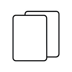 Clean outline of two blank cards for versatile use, ideal for business branding, mockup templates, or minimalist design projects and presentations