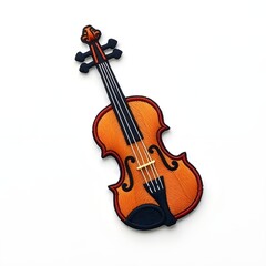 Fototapeta premium violin isolated on white