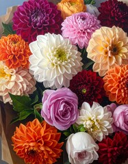 Colorful bouquet of flowers