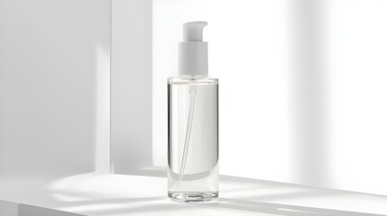 bottle of skincare cosmetic 