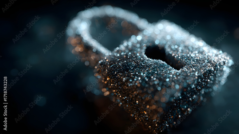 Poster cyber security protection digital data network system technology safety and data privacy concept des