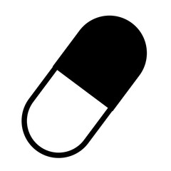 Capsule Line Icon of Supplements Icon Set