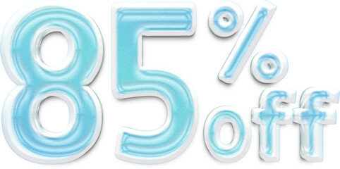 Frosted Number Discount 85 Percent Off Sale