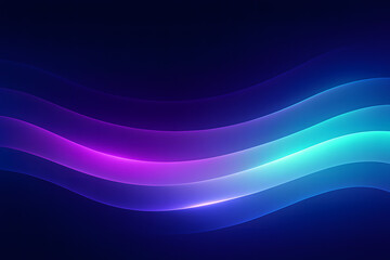 Fototapeta premium Vibrant Gradient Waves – Abstract Digital Flow