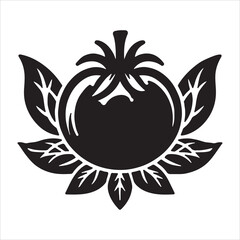 Tomato vector illustration on a white background.Simple design,perfect for various uses.