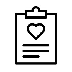 Therapy Program Form Line Icon of Animal-Assisted Therapy Icon Set