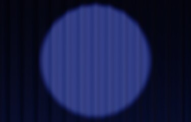 背景素材_幕とスポットライト_青