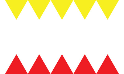 PrintAbstract pattern with yellow and red triangles on white background for modern design
