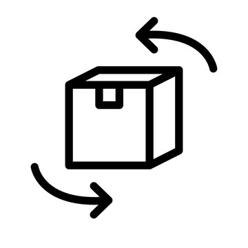 Package Redistribution Line Icon of Food Distribution Icon Set