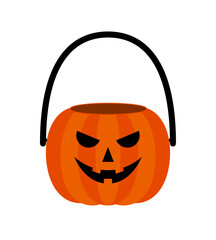 ハロウィン　ジャックオーランタン　バスケット　カボチャ　バケツ