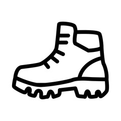 Mountaineering Boot Line Icon of Mountaineering Icon Set