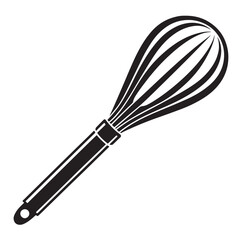 Black spatula Silhouette Vector, High Quality Illustration on White Background