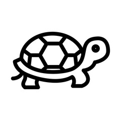 Tortoise Line Icon of Exotic Pets Icon Set