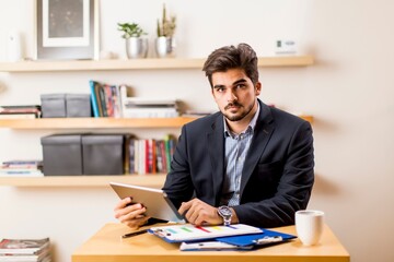 businessman working in office