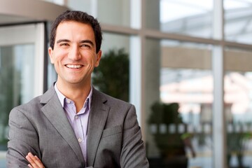 portrait of a smiling businessman