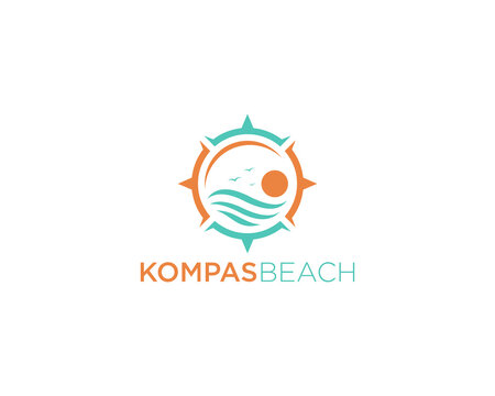 Kompas beach logo