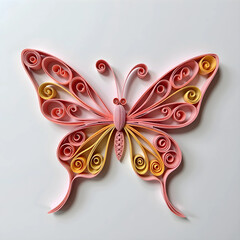 Fototapeta premium Hand-drawn Quilling Style