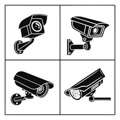Security Camera Icon set vector Illustration design.