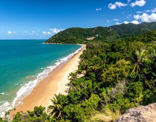Tropical beach vista