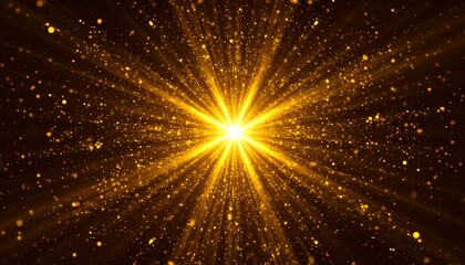 Golden explosion radiating outward (1)