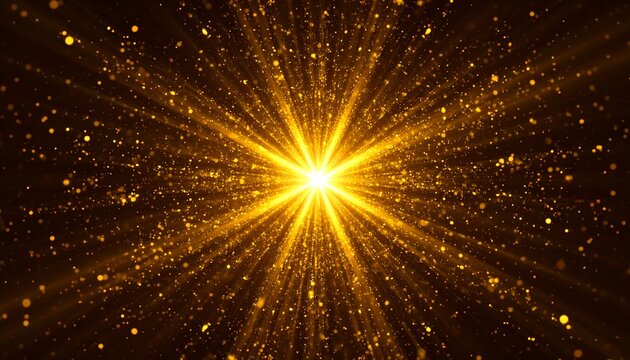 Golden explosion radiating outward (1)