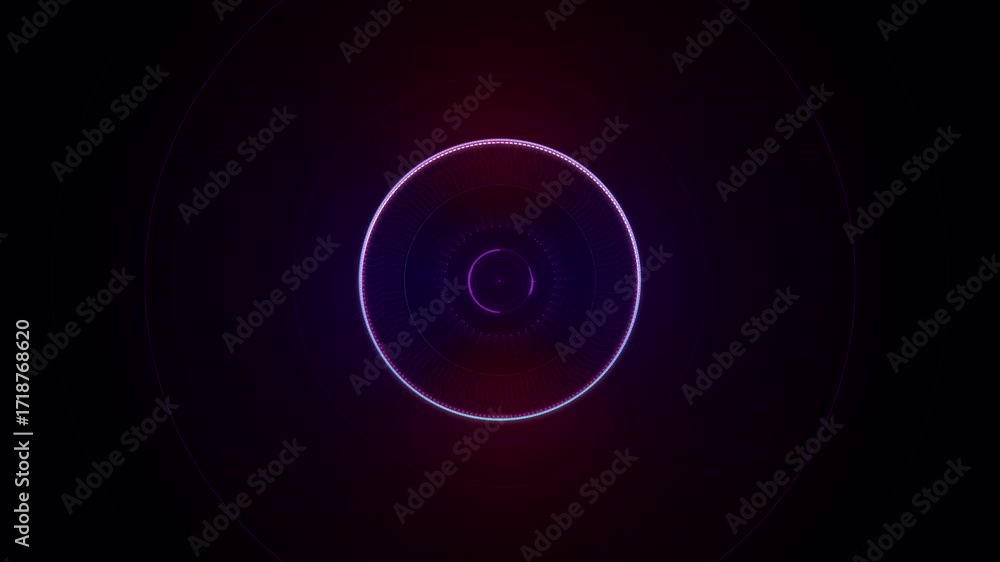 Poster abstract circular design with shifting colors.
