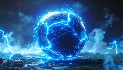 Energetic sphere of lightning