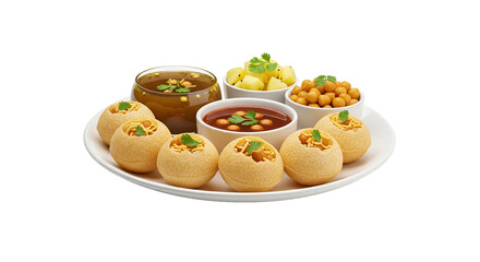 Crispy Fried Bread Bowl Snacks with Dips and Garnishes