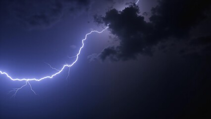 Lightning under the night