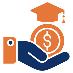 Student Loan solid color icon