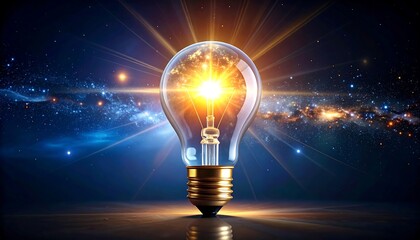Brilliant Ideas Light Bulb Innovation Concept.