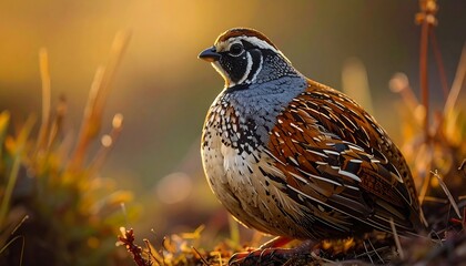 Bird in golden light