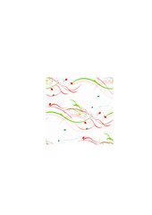 Floral seamless pattern. Abstract waves with leaves, eco nature background.ai