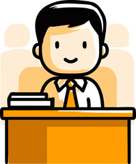 businessman in office