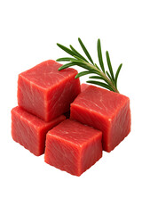 Fresh Beef Cubes with Rosemary A Culinary Delight High quality Realistic image