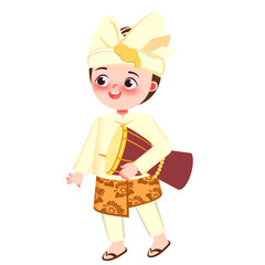 Illustration of Characters in Traditional Clothing