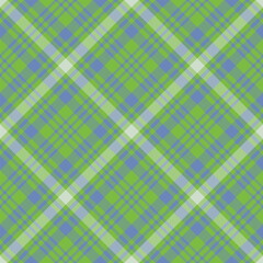 Seamless green color check pattern. Repeating patern plaid. Checkered design for prints. Repeated tartan fabric. Vector scottish fabriс. Ekose texture. Madras flannel. Checker line. Stripe gingham