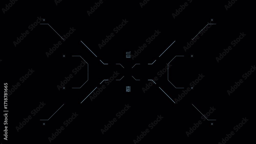 Poster abstract dark pattern with symmetrical light elements.