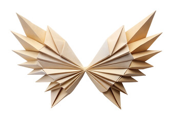 paper origami wings png image on transparent background