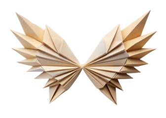 paper origami wings png image on transparent background